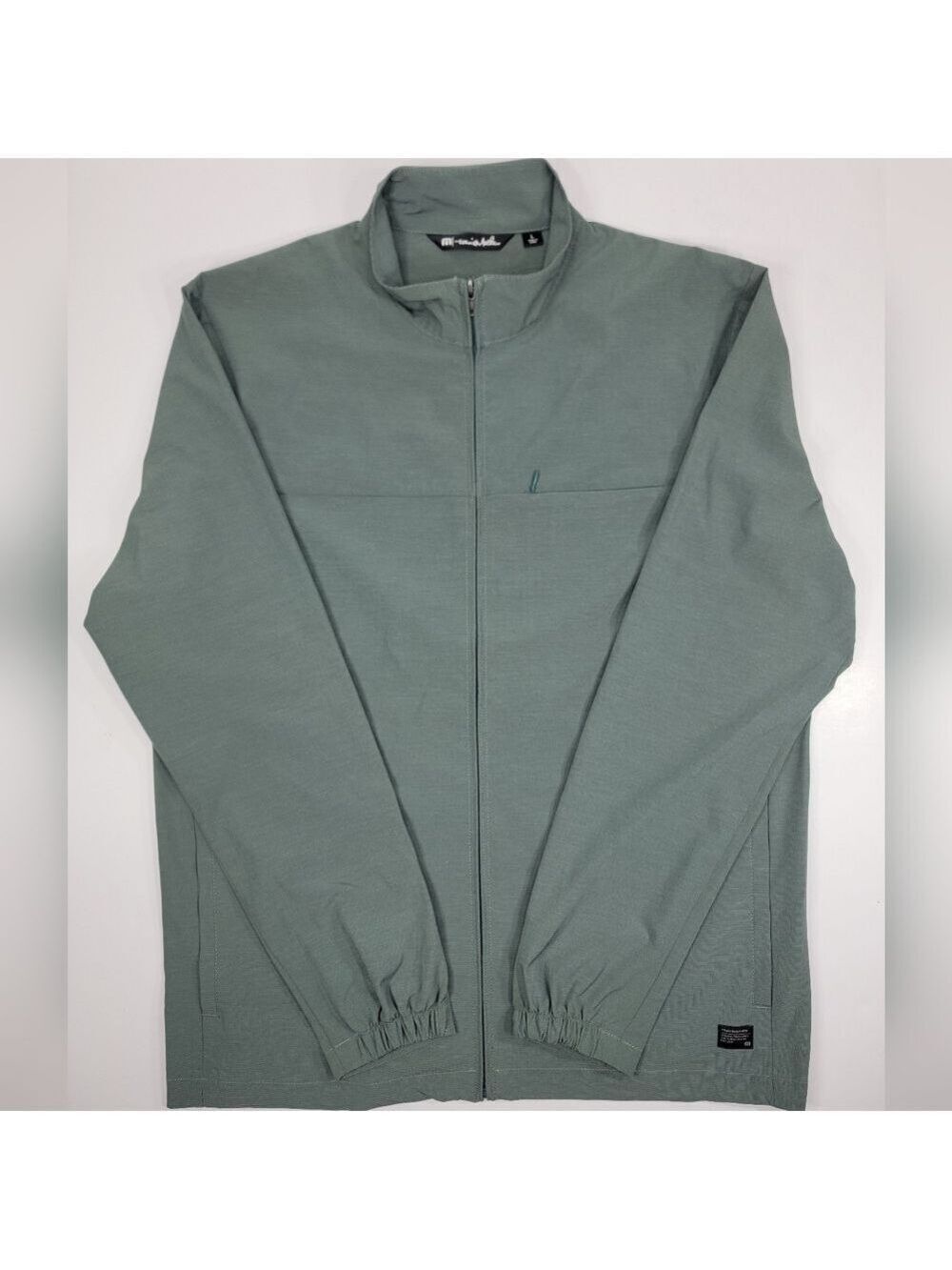 Travis Mathew Mens Golf Jacket Large Green Full Zip Performance Athletic Classic